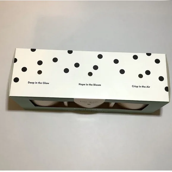 Kate Spade X Target 3ct Sented Ceramic Jar Candle Set Cream/Green/ Pink/Blue - Picture 6 of 8